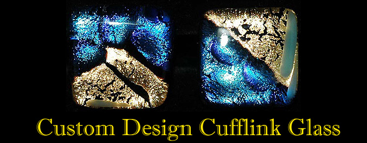 Custom cufflink murano glass